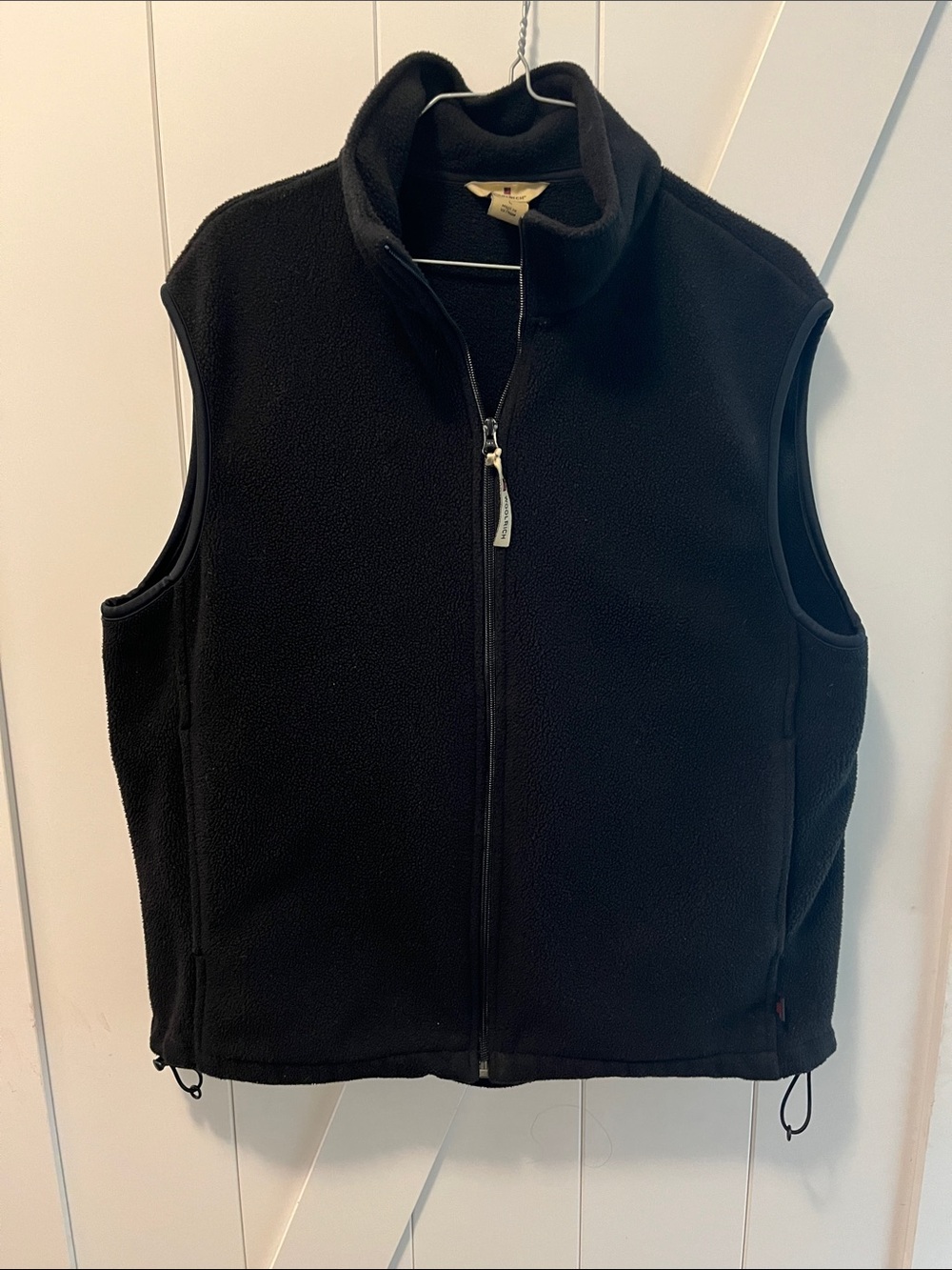 Woolrich Black Men's Fleece Vest with Full Zip